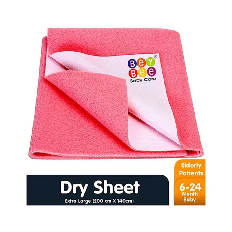 Bey Bee Waterproof Bed Protector Dry Sheet Extra Large – Salmon Rose
