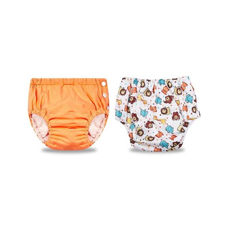 Chinmay Kids Reusable Swimwear Diapers Pack of 2 – Orange & White