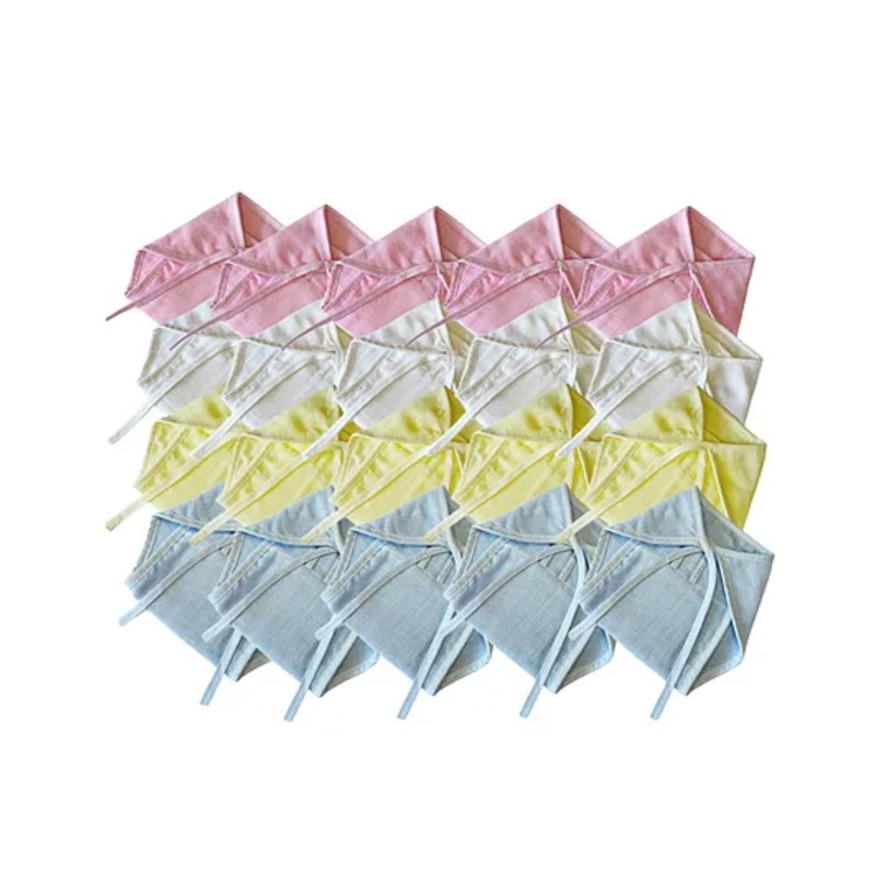 Dumbledo Newborn Muslin Cotton Nappies – Multicolor Reusable Langots, U Shaped, Extra Soft Cloth Nappies for Unisex Babies (0 – 6 Months) (Pack of 20)