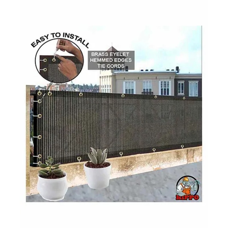 Hippo Balcony Net Desert Storm – Black