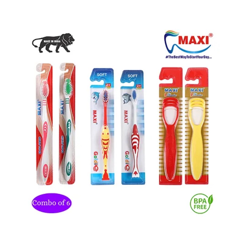 MAXI Mommy & Baby Oral Care Combo Pack Of 6 – Multicolor