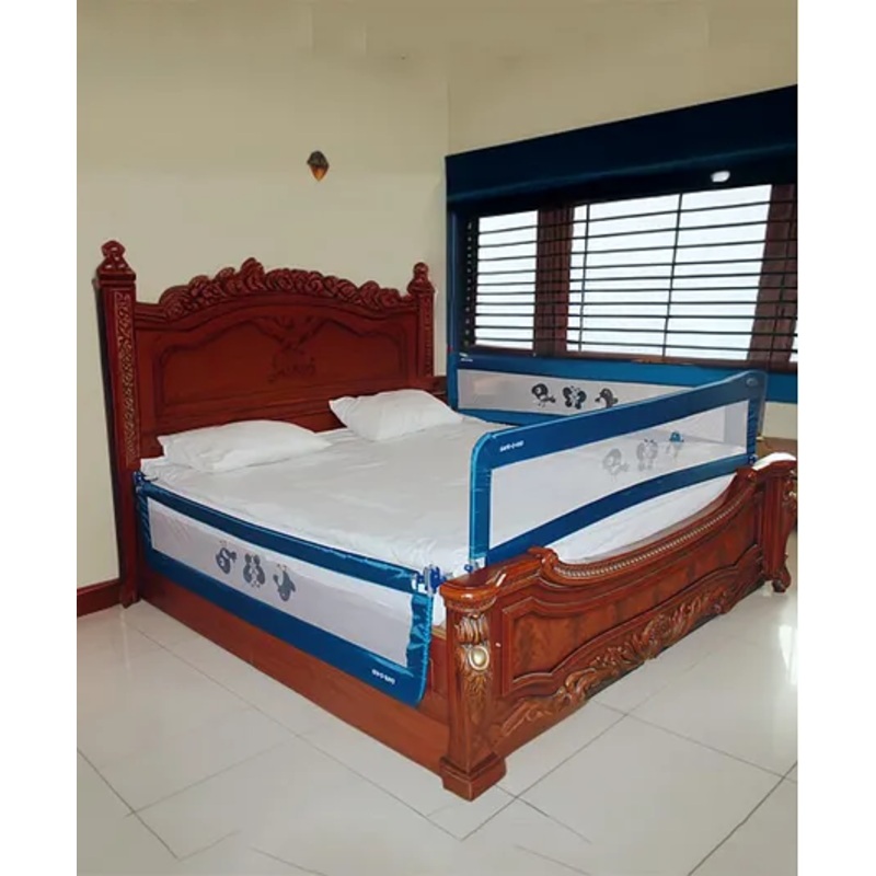 SAFE-O-KID Fully Foldable Bed Rail Guard 6 Ft Pack of 3 – Blue