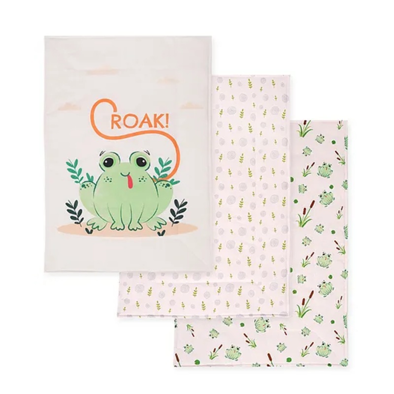 TIDY SLEEP Frog Diaper Changing Mats For Baby Pack Of 3