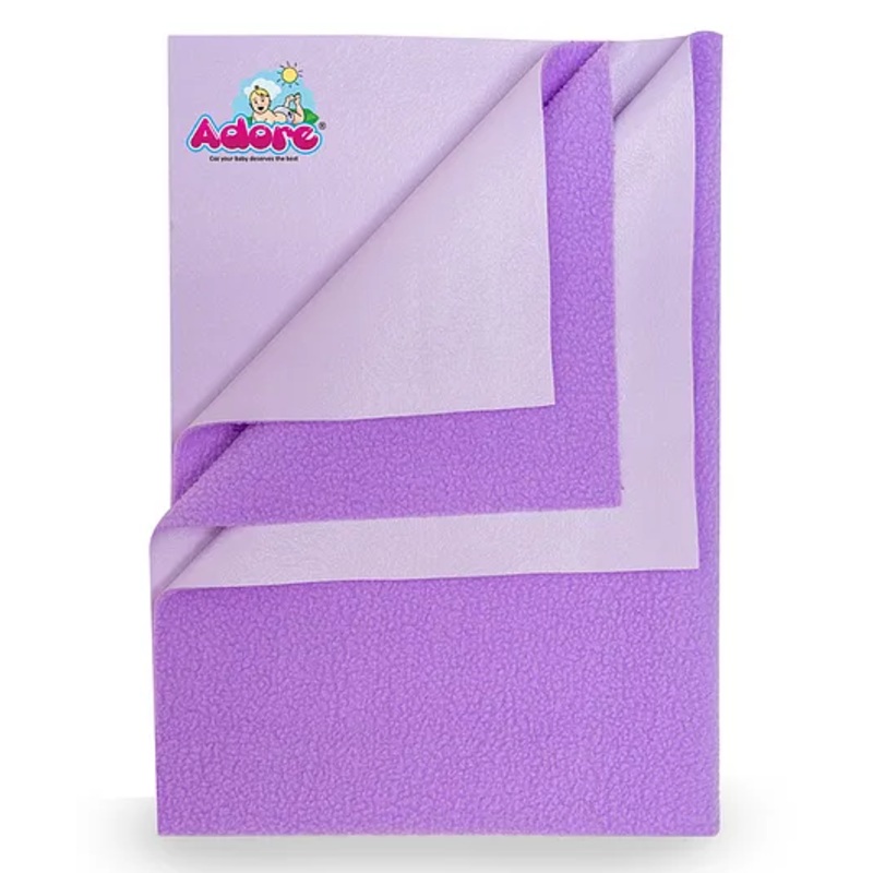 Adore Advanced Insta Dry Water Absorbent Baby Bed Protector Sheet Large – Purple