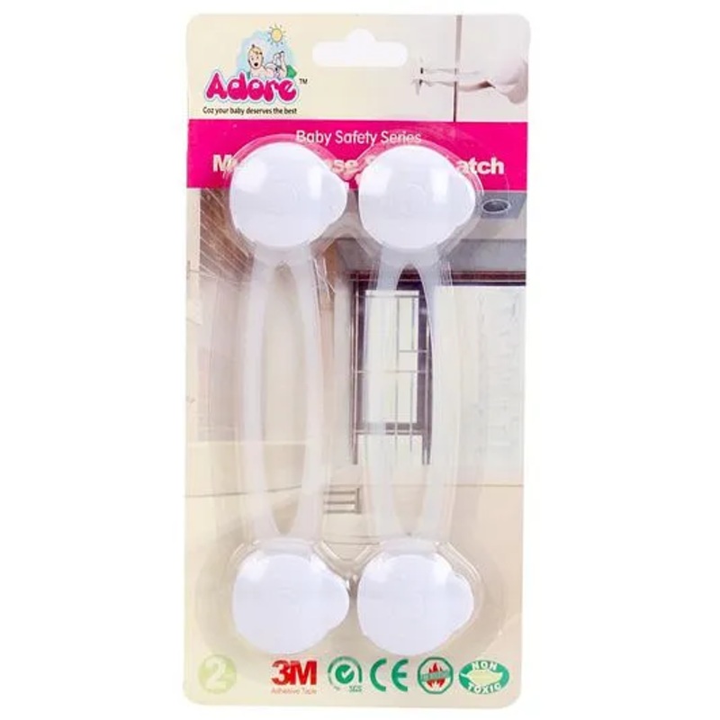 Adore Baby Multipurpose Safety Lock Pack of 2 White – 16 cm