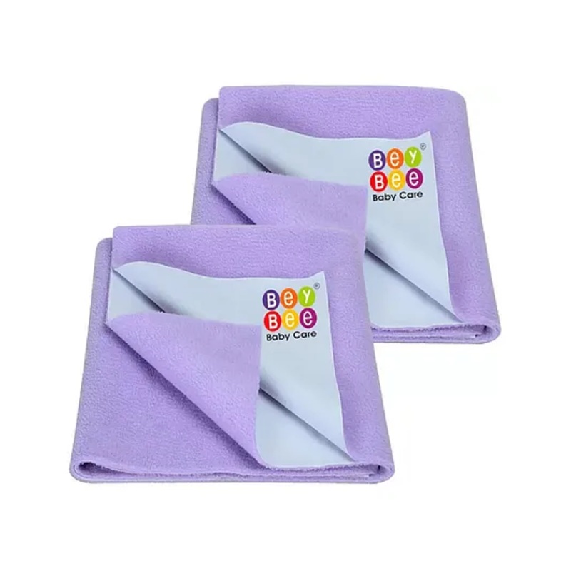 BeyBee Cotton Baby Bed Protecting Mat (Purple Small)