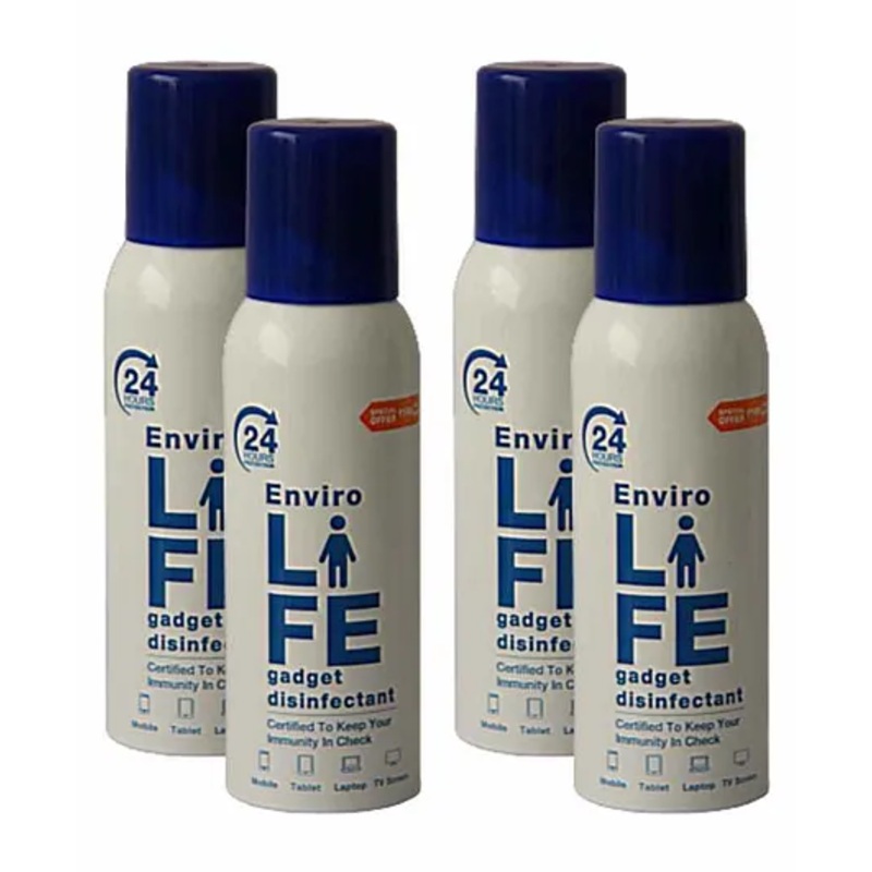 Envirolife Gadget Disinfectant Spray Pack of 4 – 120 ml Each