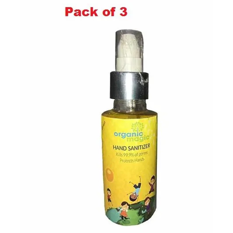 Organic Magic Hand Sanitizer Lemon Pack of 3 – 100ml Each