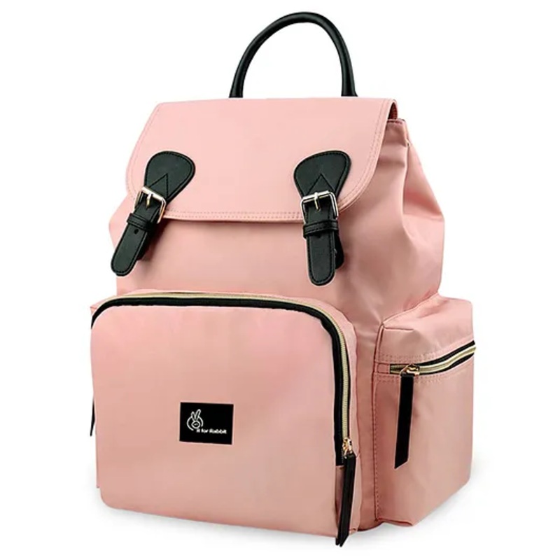 R for Rabbit Caramello Bliss Diaper Bag for Mother, Multipurpose Stylish Diaper Bag, Waterproof Maternity Backpacks, Nursing Backpack – Pink (Logo Colour May Vary)