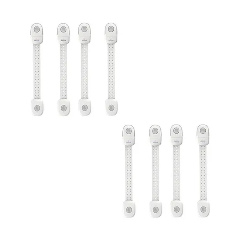 Safe-O-Kid Multipurpose Safety Lock Pack of 8 – Grey