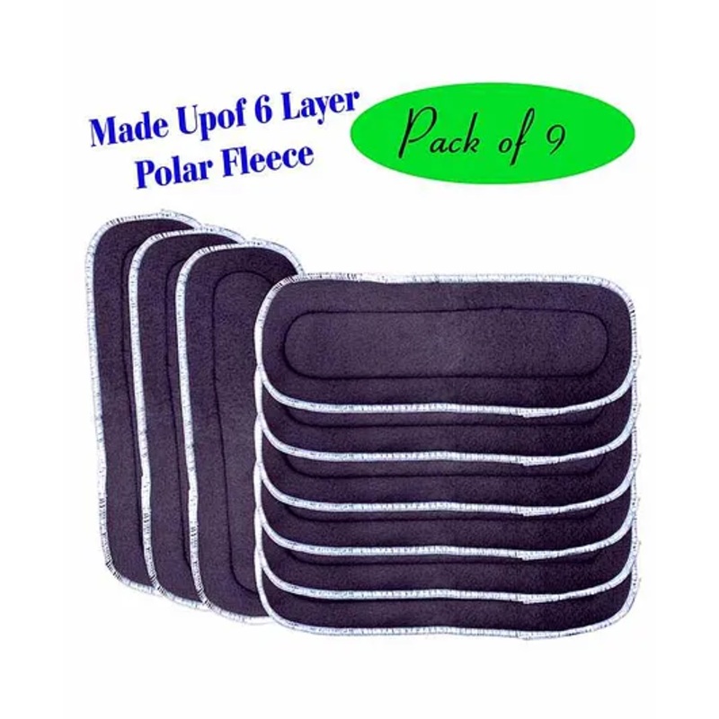The Little Lookers 6 Layer Polar Fleece Insert Pack Of 9 – Grey