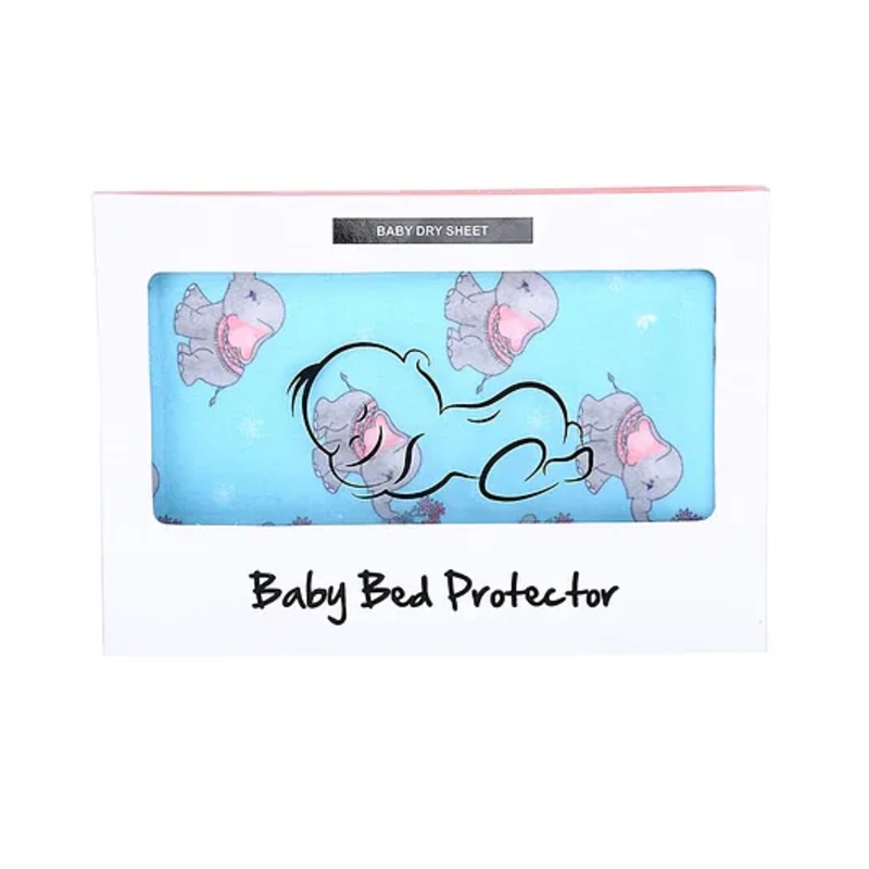 Zikku Cute Printed Dry Sheets Large Size Elephant Print – Blue