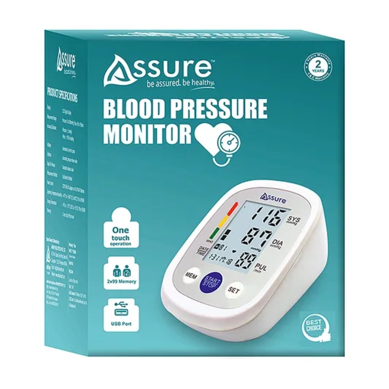 Assure Blood Pressure Monitor,Intelligent Technology-Powered Fully Automatic Digital Blood Pressure Monitor for the Most Accurate Reading
