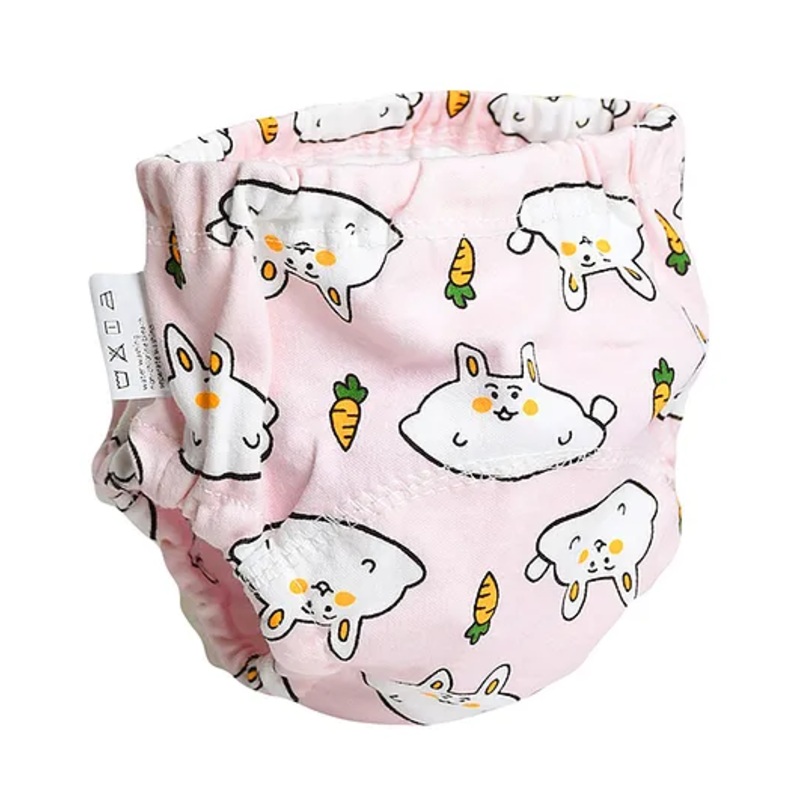 THE LITTLE LOOKERS Potty Training Pants for Babies I Reusable & Waterproof Pull up Underwear | Cloth Diaper for Babies-Pink (6 Months – 12 Months) (Pack of 1)