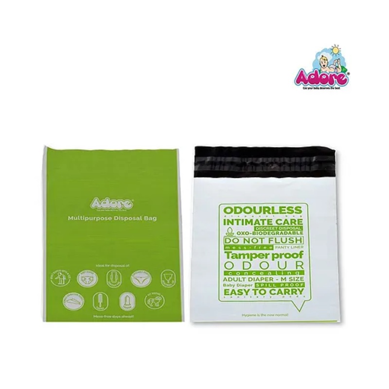 Adore Oxo-biodegradable Diaper Disposable Bags – Pack of 50 Bags
