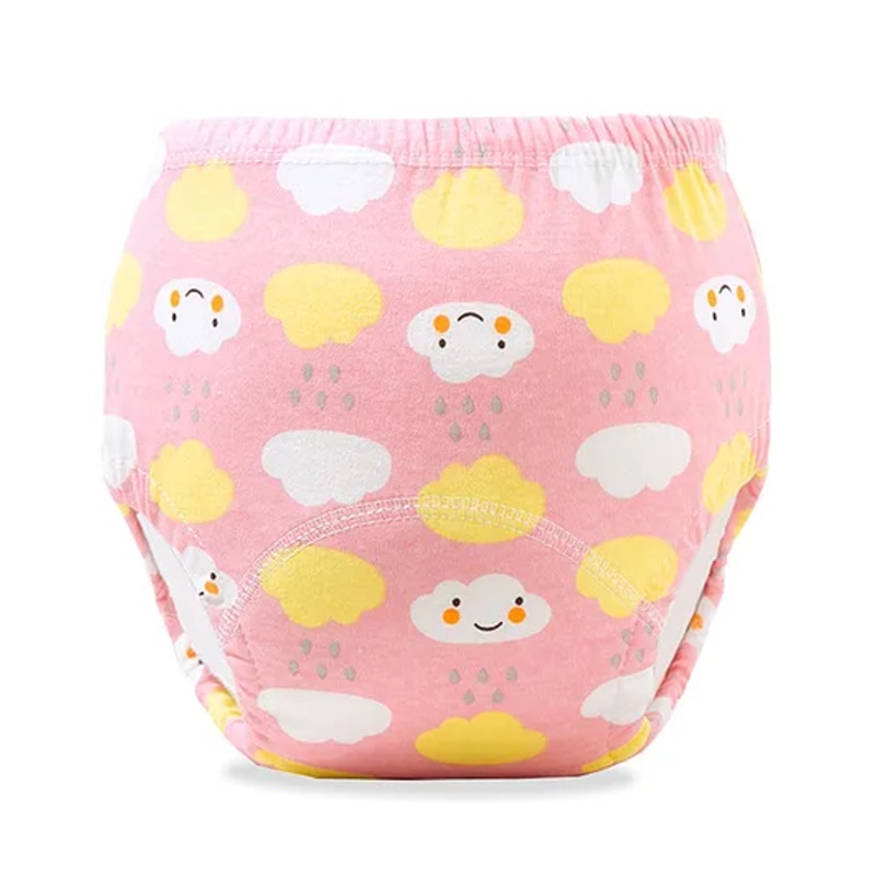 Bembika Babies Cotton Potty Training Pant  Cloud  Printed Medium – Pink
