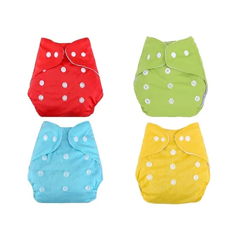 Domenico Reusable Diaper Pack of 4 – Muticolour