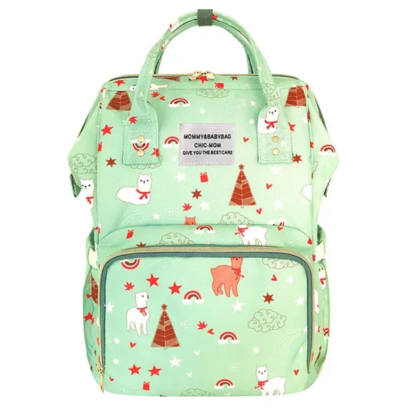 House of Quirk  Diaper Bag Maternity Backpack Sheep Print – Grey