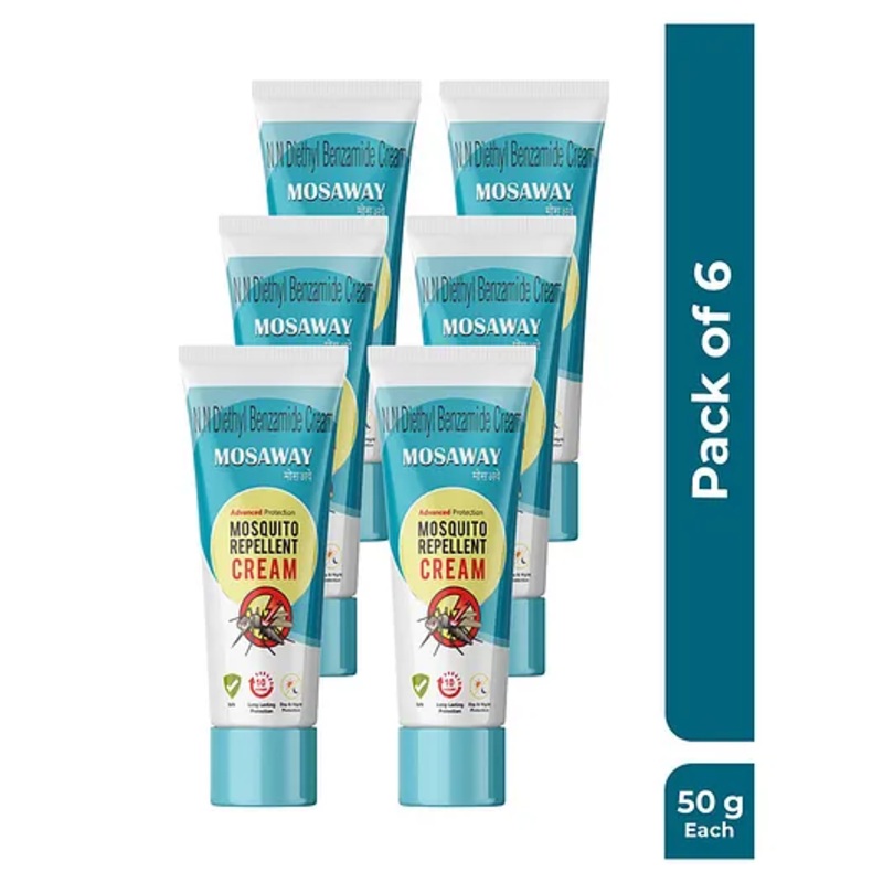 MOSAWAY Mosquito Repellent Cream Pack of 6  (6 x 50 g)