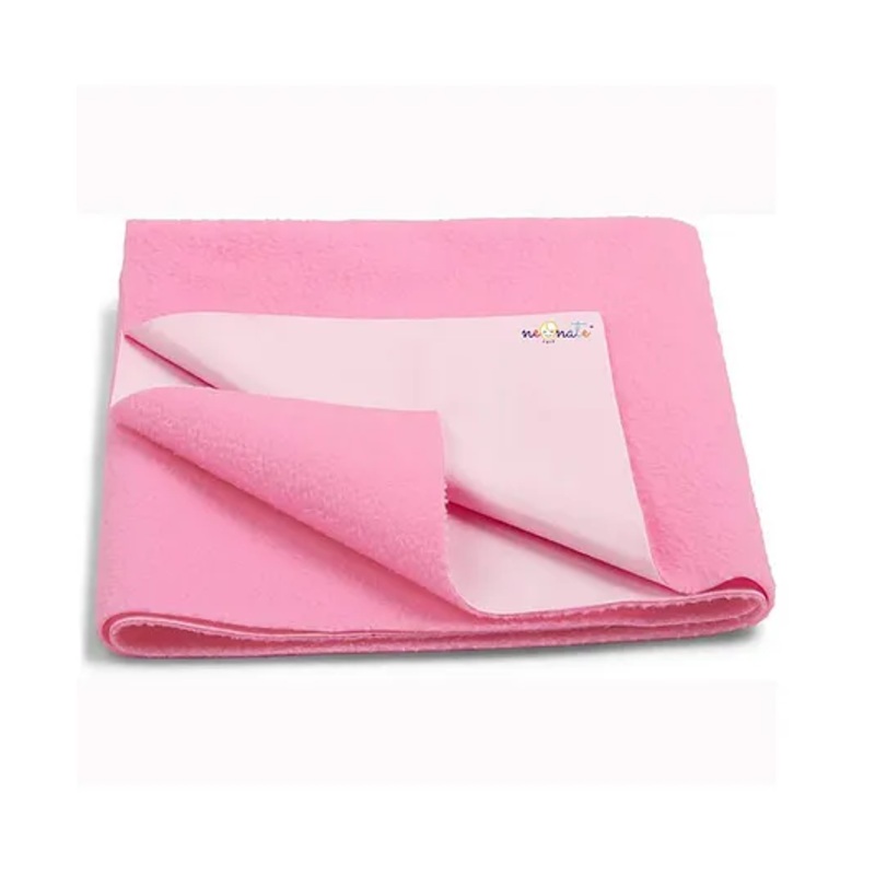 NeonateCare Quick DrySheets Waterproof Baby Bed Protector Dry Sheet for Babies (Medium, Pink)