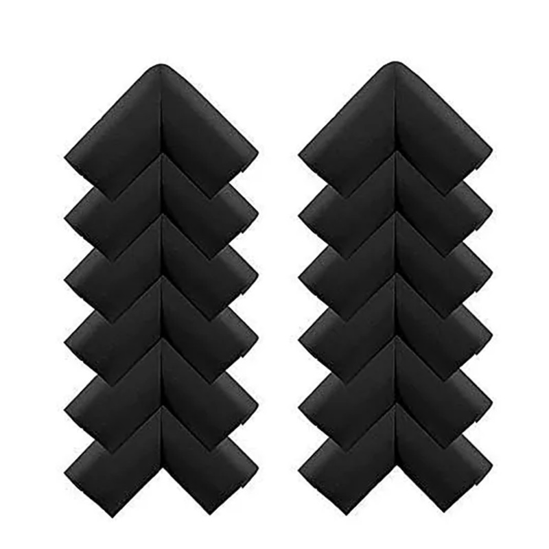 Syga L Shape Corner Edge Guard Pack of 12 – Black