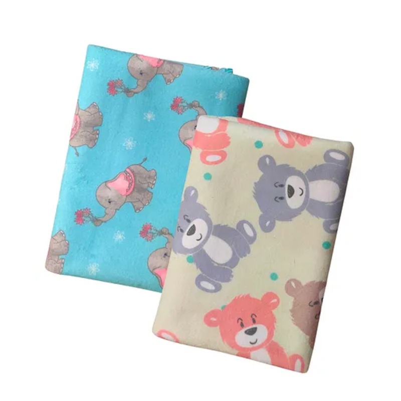 Zikku Dry Sheet Bed Protector Waterproof Mat Quick Absorbency Combo Extra Small  Teddy & Elephant Print – Multicolour