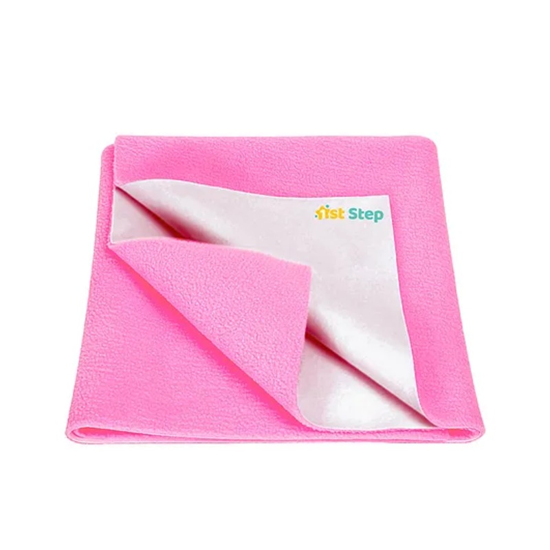 1st Step Supa Dry Extra Absorbent Dry Sheet Bed Protector Mattress Protector- Pink