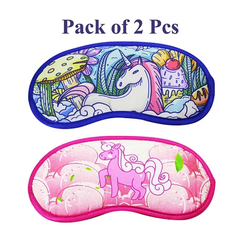 Asera Unicorn Theme Sleeping Mask Pack of 2 – Multicolor