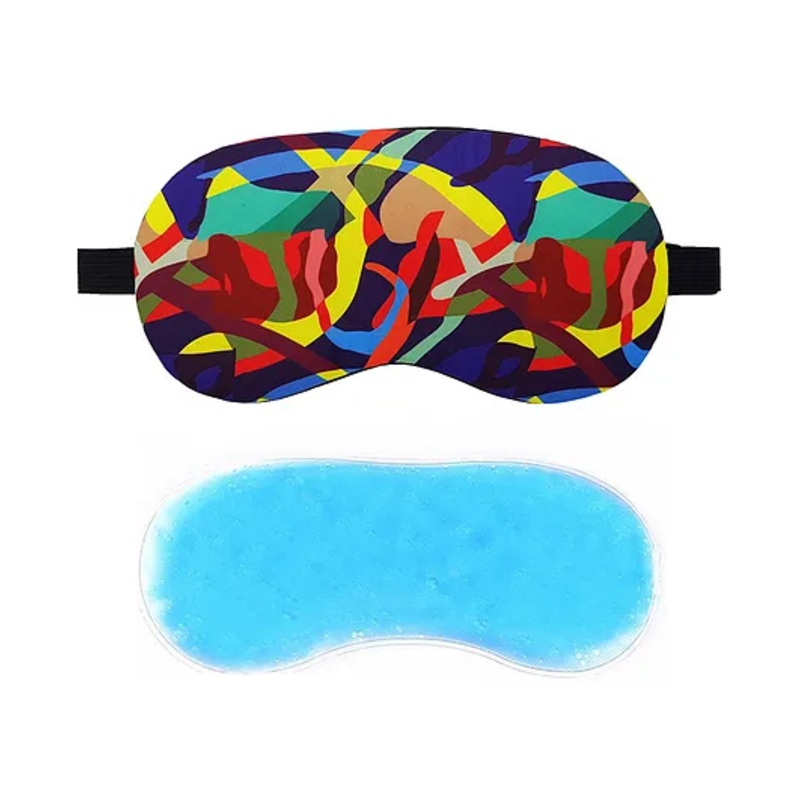 Jenna Colorful Multi Printed Sleeping Eye Mask With cooling Gel