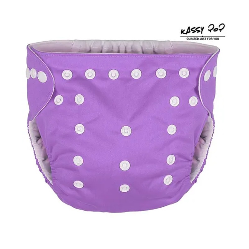 Kassy Pop Reusable Diaper Cover With Cotton Insert – Light Purple