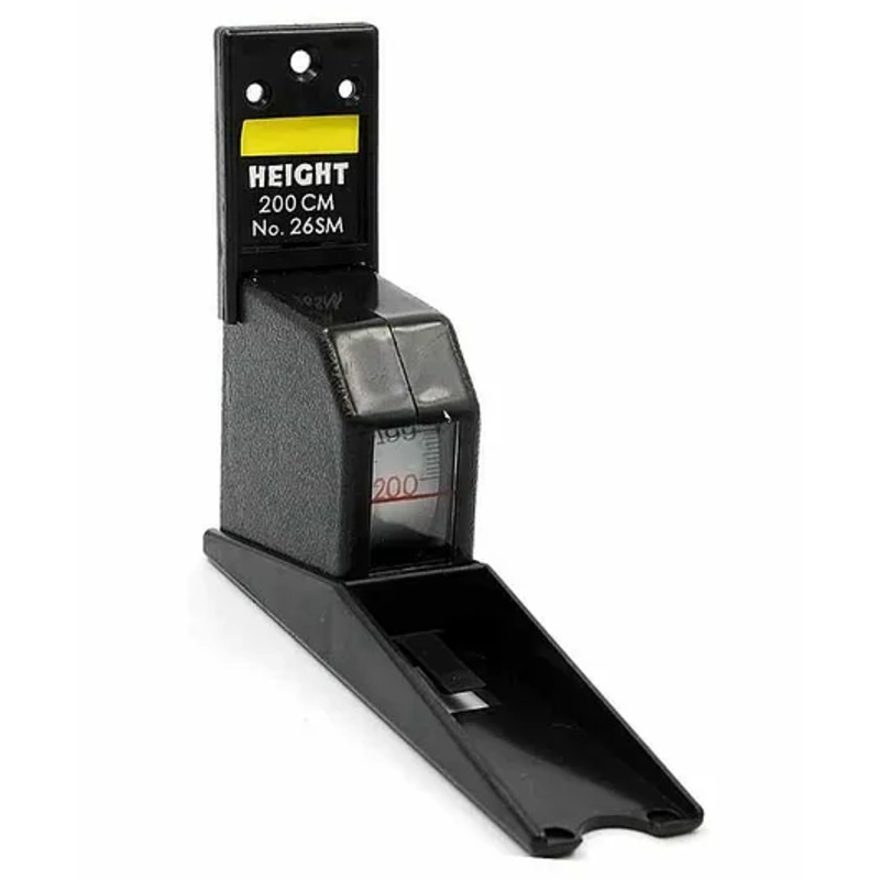 MCP Roll Ruler Wall Mounted Height Measuring Tape  – Black