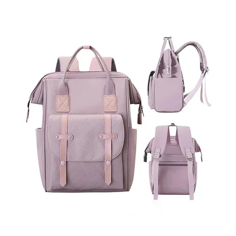 OBABY Baby Diaper Bag Spacious Multi-pocket Diaper Backpack – Purple