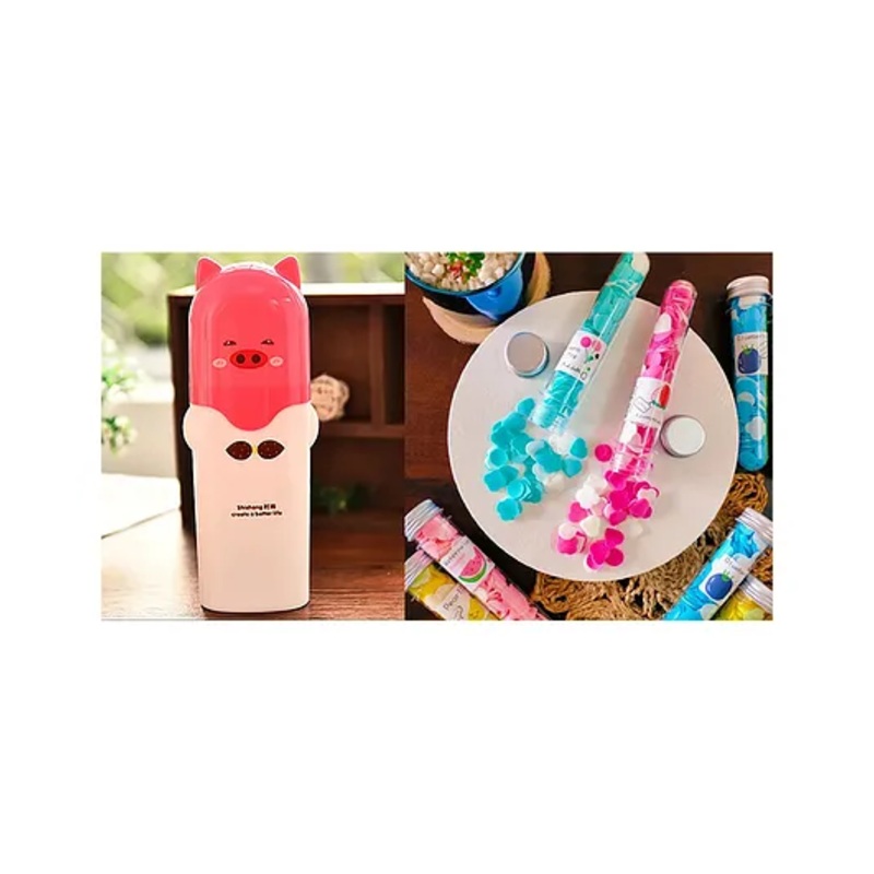 Ortis Oral Care Storage Case and Travel Mini Soap Paper (Colour & Print May Vary)