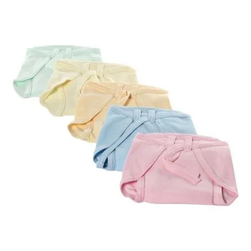 Tinycare Baby Nappy Medium Set of 5 (Colour May Vary)