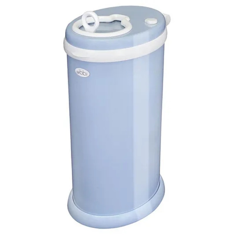 Ubbi Steel Odor Locking Diaper Pail – Cloudy Blue