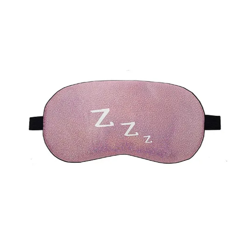 Jenna ZZZ Printed Sleeping Eye Mask – Pink