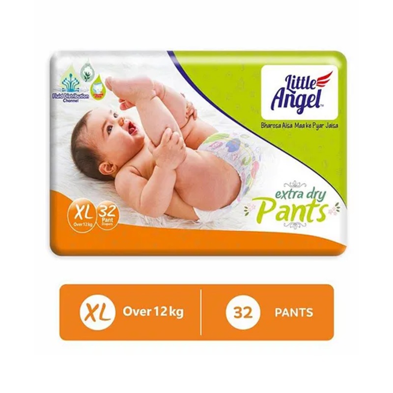 Little Angel Pant Style Extra Dry Extra Large Diapers – 32 Pieces