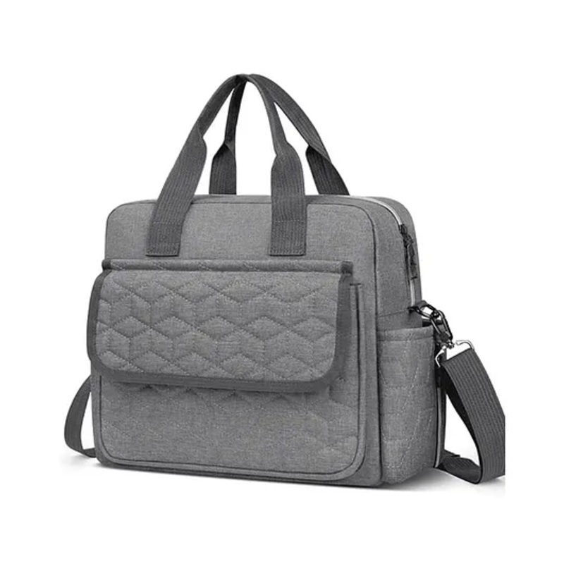 Winnies Diaper Bag Multifunctional Maternity Bag Stylish Baby Travel Bag, tote bag-Grey