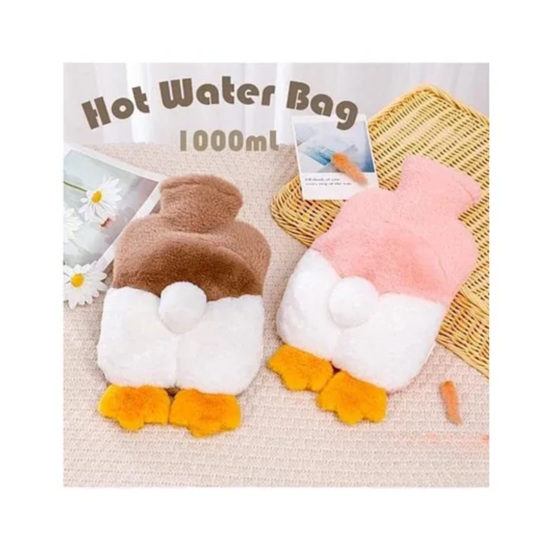 YAMAMA Hot Water Bag with Soft Cover for Pain Relief Heating Pad Hot Water Bottle And Rubber Bottle for Hot Water Bag for Pain Relief, Bottle, Pain Relief Pad Heating Bag 1000  ml  (Pack of 1  Color May Vary)