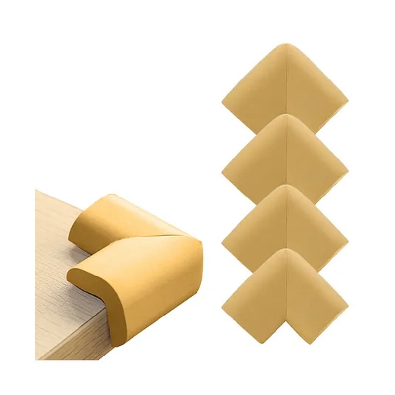 Bembika L-Shaped Baby Safety Corner Protector Pack Of 4 – Beige