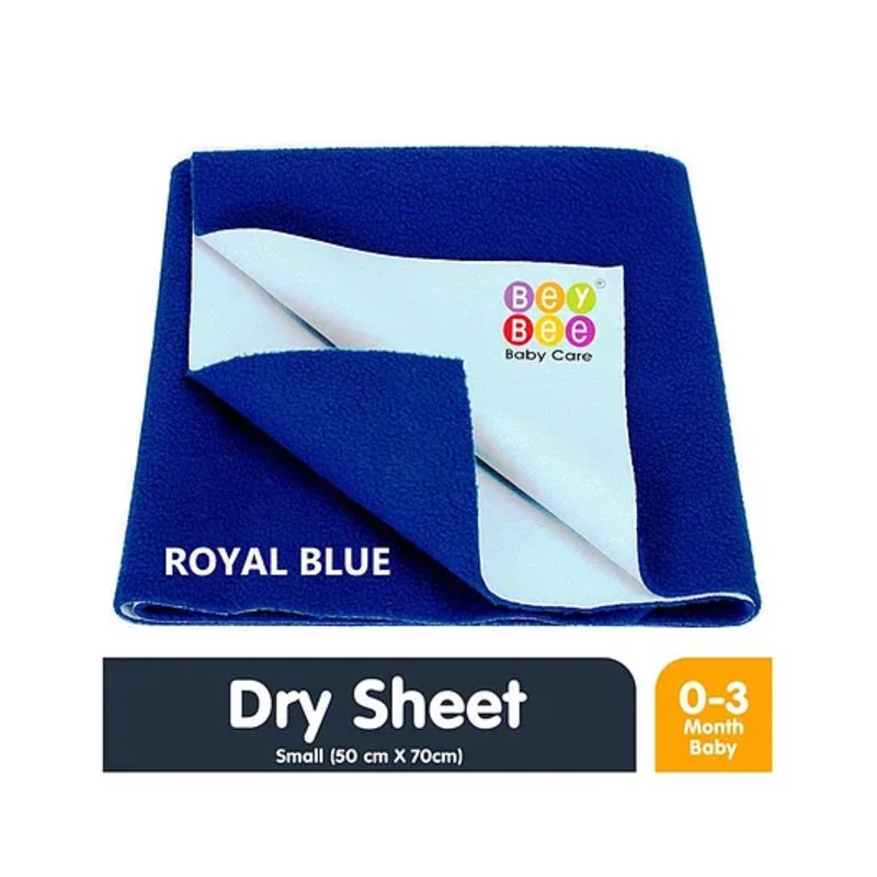 Bey Bee Waterproof Bed Protector Dry Sheet Small – Royal Blue