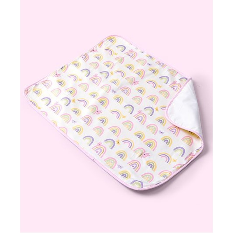 Fancy Fluff Organic Bed Protector – Rainbow Dreams