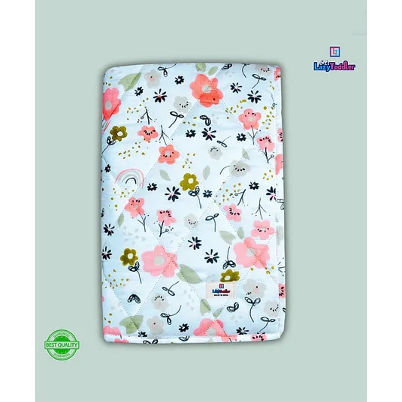 LazyToddler  New Born Baby Supper Original FLannel Cotton Mattress Godadi Playmat – Flower