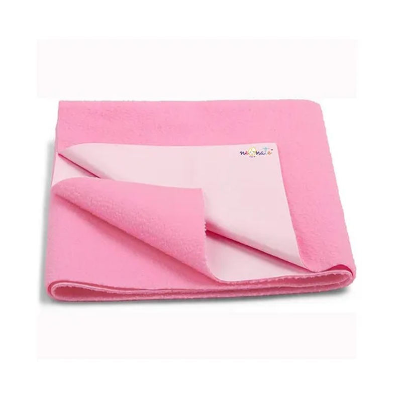 NeonateCare Quick DrySheets Waterproof Baby Bed Protector Dry Sheet for Babies (Small, Pink)