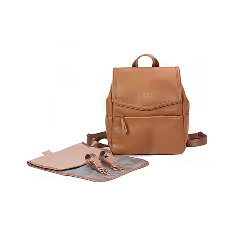 The Little Lookers Jolly Luxe Vegan Leather Diaper Backpack – Fan Tan