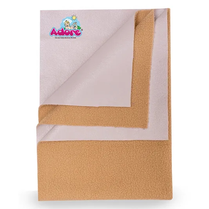 Adore Advanced Insta Dry Water Absorbent Baby Bed Protector Sheet Small – Beige