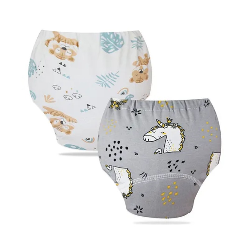 Bembika Babies Cotton Potty Training Pants Printed Design Pack 2 L Size – Multicolor