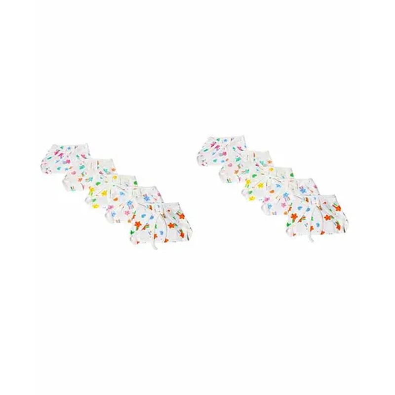 Chirsh Hosiery Cotton Cloth Nappies Pack of 10 – Multicolour
