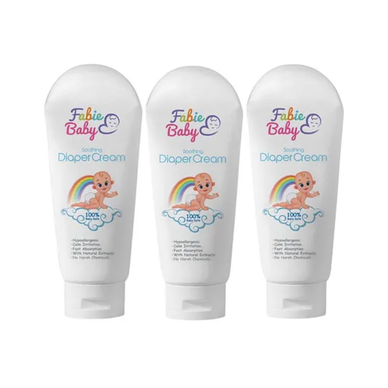 Fabie Baby Diaper Rash Cream for Baby Organic Rash Cream for New Born Baby (50ml) – Pack of 3