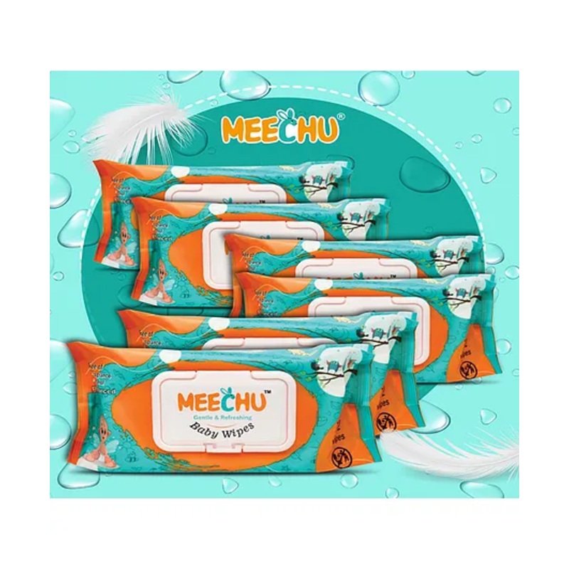 Meechu Baby Wet Wipes  Pack of 6 – 72 Pieces Each